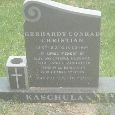 KASCHULA Gerhardt Conrad Christiaan 1912-1994