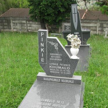 KHUMALO Upinkie Patience 1962-2003