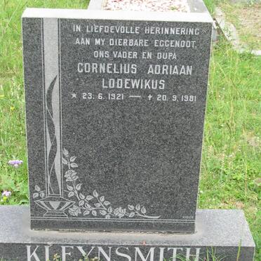 KLEYNSMITH Cornelius Adriaan Lodewikus 1921-1981