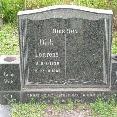 LOURENS Dirk 1930-1989