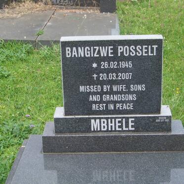 MBHELE Bangizwe Posselt 1945-2007