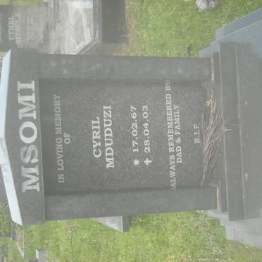 MSOMI Cyril Mduduzi 1967-2003