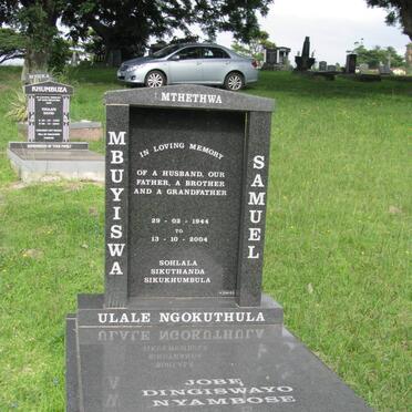 MBUYISWA Samuel 1944-2004