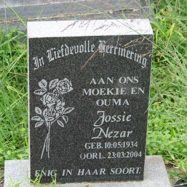 NEZAR Josie 1934-2004