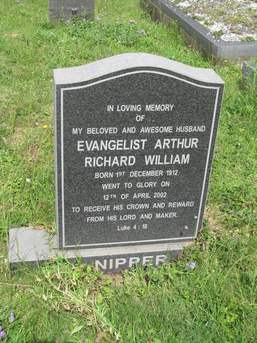 NIPPER Evangelist Arthur Richard William 1912-2002