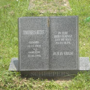 RETIEF Timotheus 1938-1996