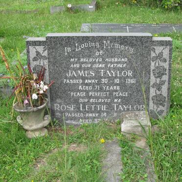 TAYLOR James -1961 &amp; Rose Lettie