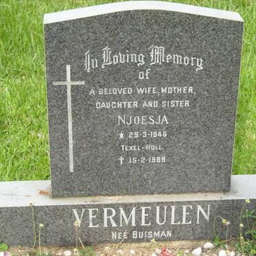 VERMEULEN Njoesja nee BUISMAN 1946-1989