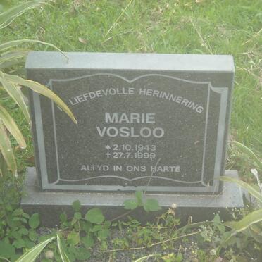 VOSLOO Marie 1943-1999