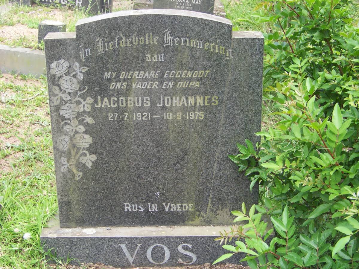 VOS Jacobus Johannes 1921-1975