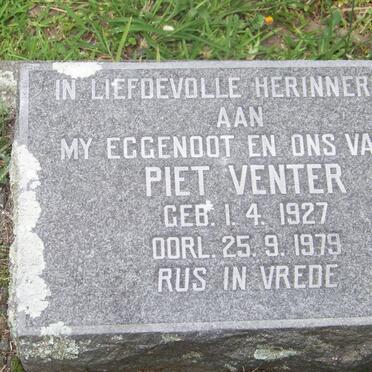 VENTER Piet 1927-1979