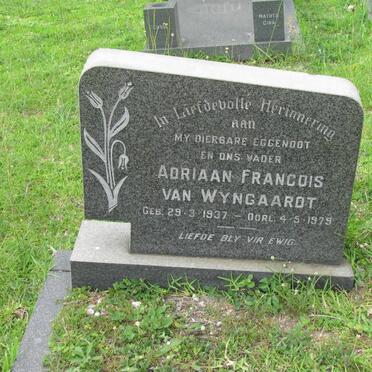 WYNGAARDT Adriaan Francois, van 1937-1979