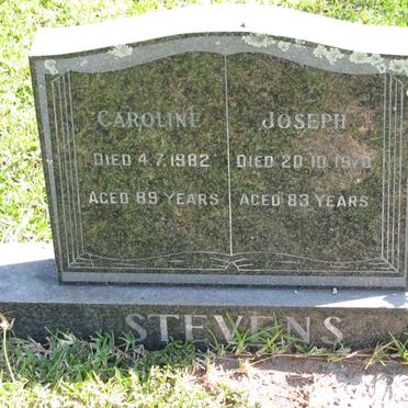 STEVENS Joseph -1970 &amp; Caroline -1982
