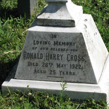 CROSS Ronald Harry -1922