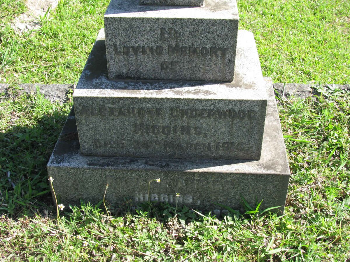 HIGGINS Alexander Underwood -1916 &amp; Rosalie Angier -1931