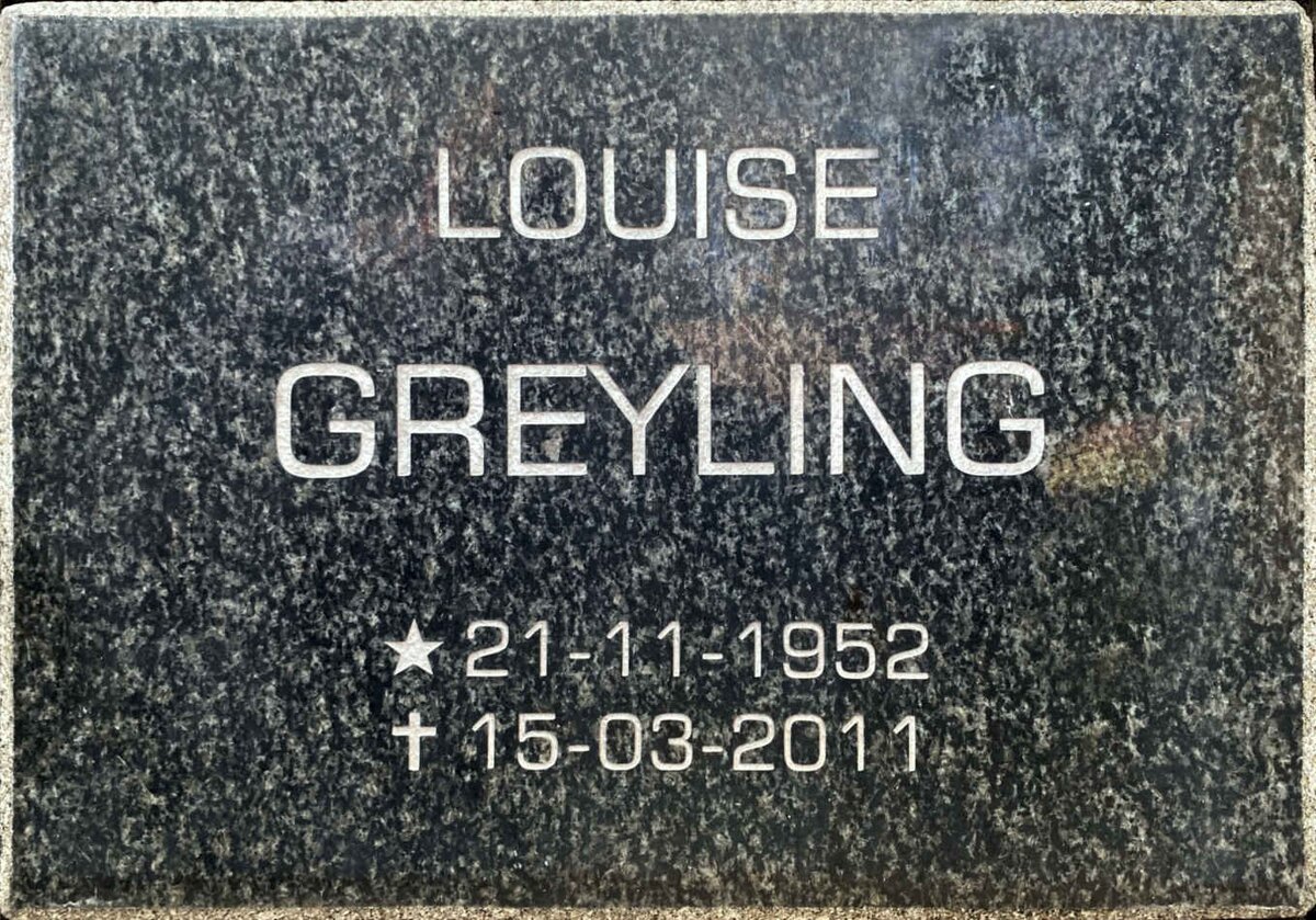 GREYLING Louise 1952-2011