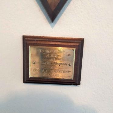 MAPSTONE Roy A.C. -1985