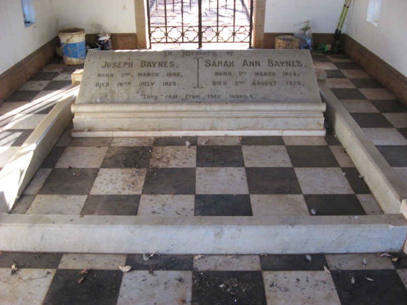 BAYNES Joseph 1842-1923 &amp; Sarah Ann 1854-1925