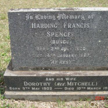 SPENCER Harding Francis 1??0-1967 &amp; Dorothy MITCHELL 1902-1990