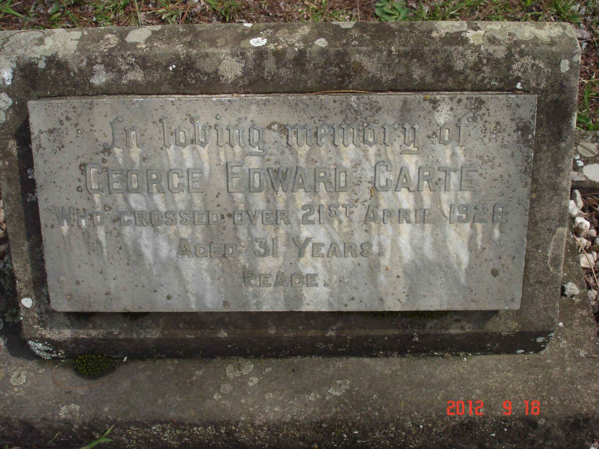 CARTE George Edward -1928