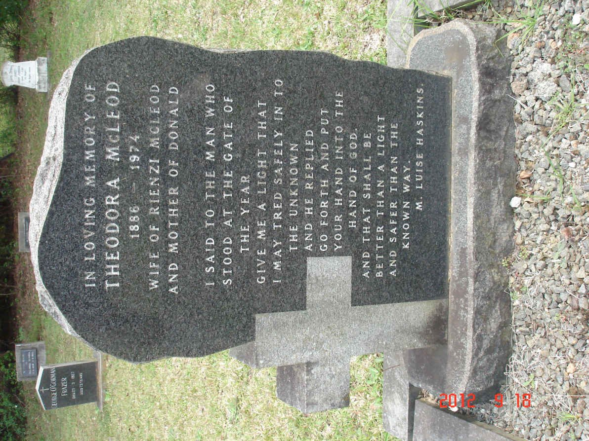 MCLEOD Theodora 1886-1974