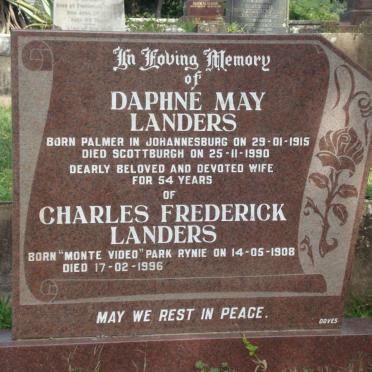 LANDERS Charles Frederick 1908-1996 &amp; Daphne May 1915-1990