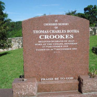 CROOKES Thomas Charles Botha 1914-2003