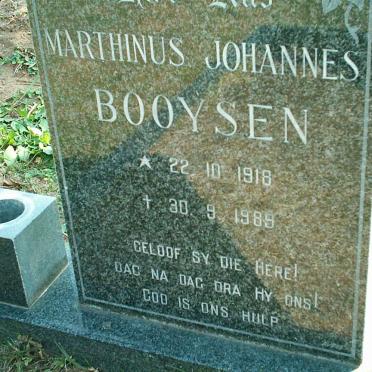 BOOYSEN Marthinus Johannes 1918-1989