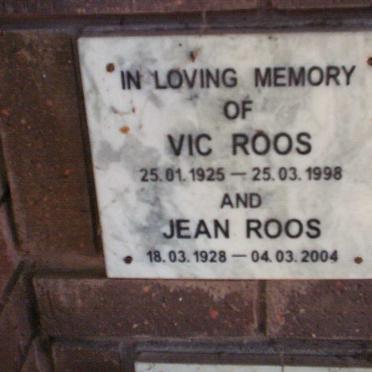 ROOS Vic 1925-1998 &amp; Jean 1928-2004