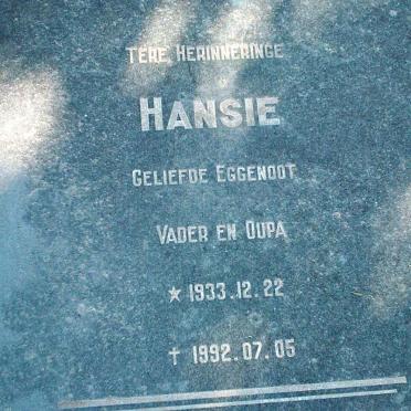 RAUBENHEIMER Hansie 1933-1962