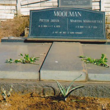 MOOLMAN Pieter Jozua 1894-1973 &amp; Martha Margaretha 1899-1994