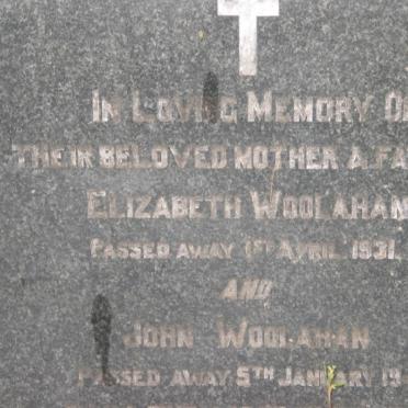WOOLAHAN John -1947 &amp; Elizabeth -1931 