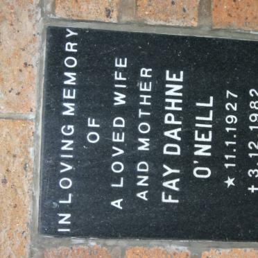 O'NEILL Fay Daphne 1927-1982