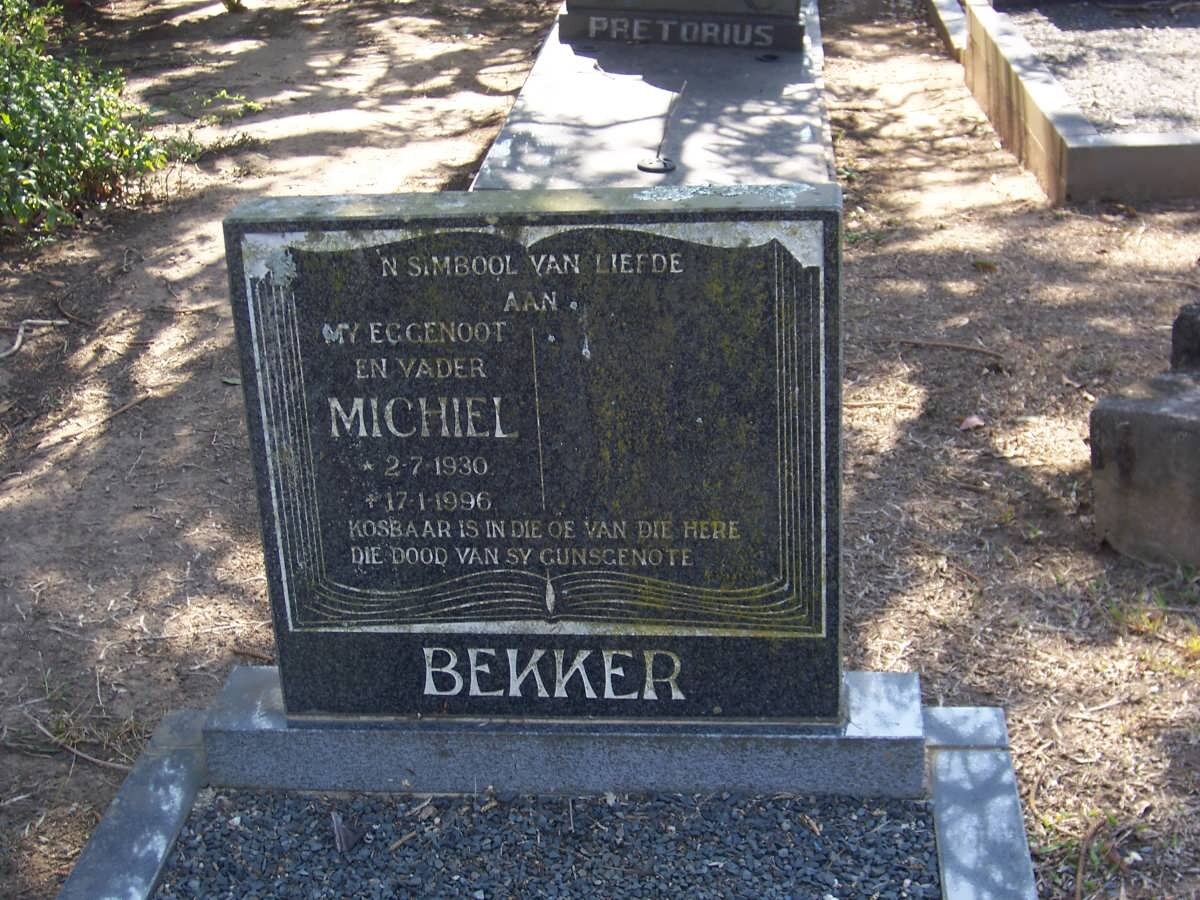 BEKKER Michiel 1930-1996