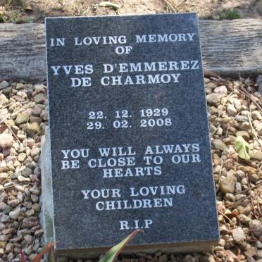 D'EMMEREZ DE CHARMOY Yves 1929-2008