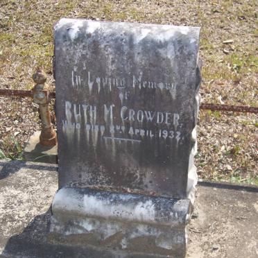 CROWDER Ruth M. -1932