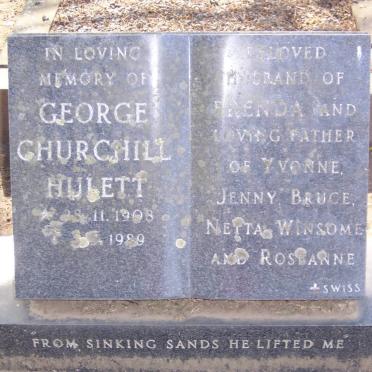 HULETT George Churchill 1908-1989