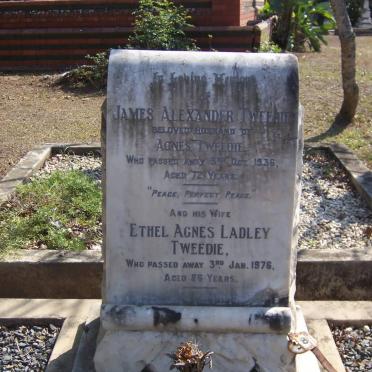 TWEEDIE James Alexander -1936 &amp; Ethel Agnes Ladley -1976