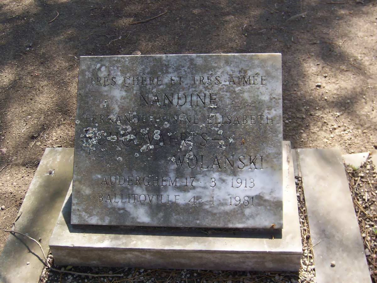 WOLANSKI Nandine Fernande Josine Elisabeth, Choovaerts 1913-1981
