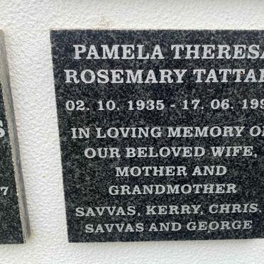TATTARI Pamela Theresa Rosemary 1935-1990