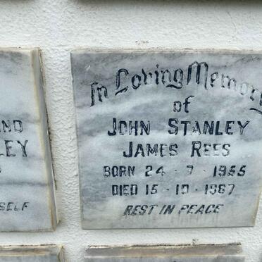 REES John Stanley James 1955-1987