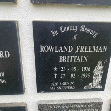 BRITTAIN Rowland Freeman 1916-1995