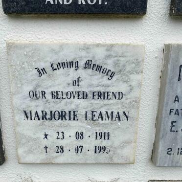 LEAMAN Marjorie 1911-1995