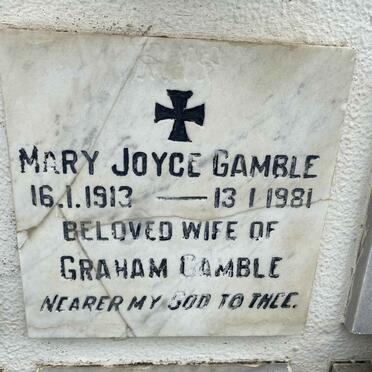 GAMBLE Mary Joyce 1913-1981