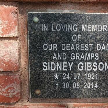 GIBSON Sidney 1921-2014