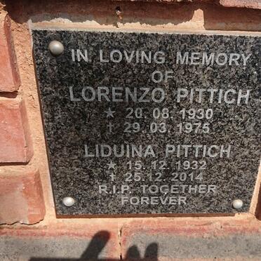 PITTICH Lorenzo 1930-1975 & Liduina 1932-2014