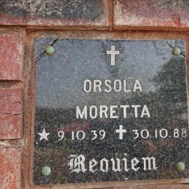 MORETTA Orsola 1939-1988