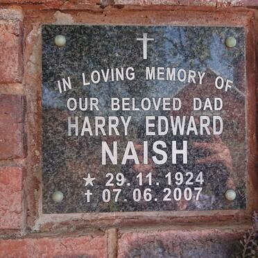 NAISH Harry Edward 1924-2007