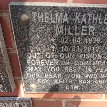MILLER Thelma Kathleen 1939-2012