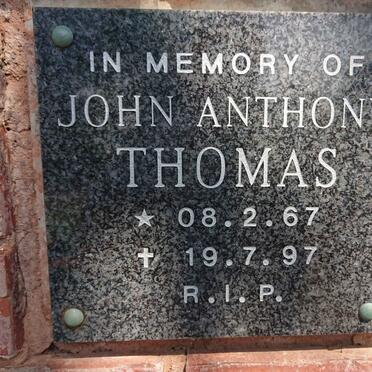 THOMAS John Anthony 1967-1997